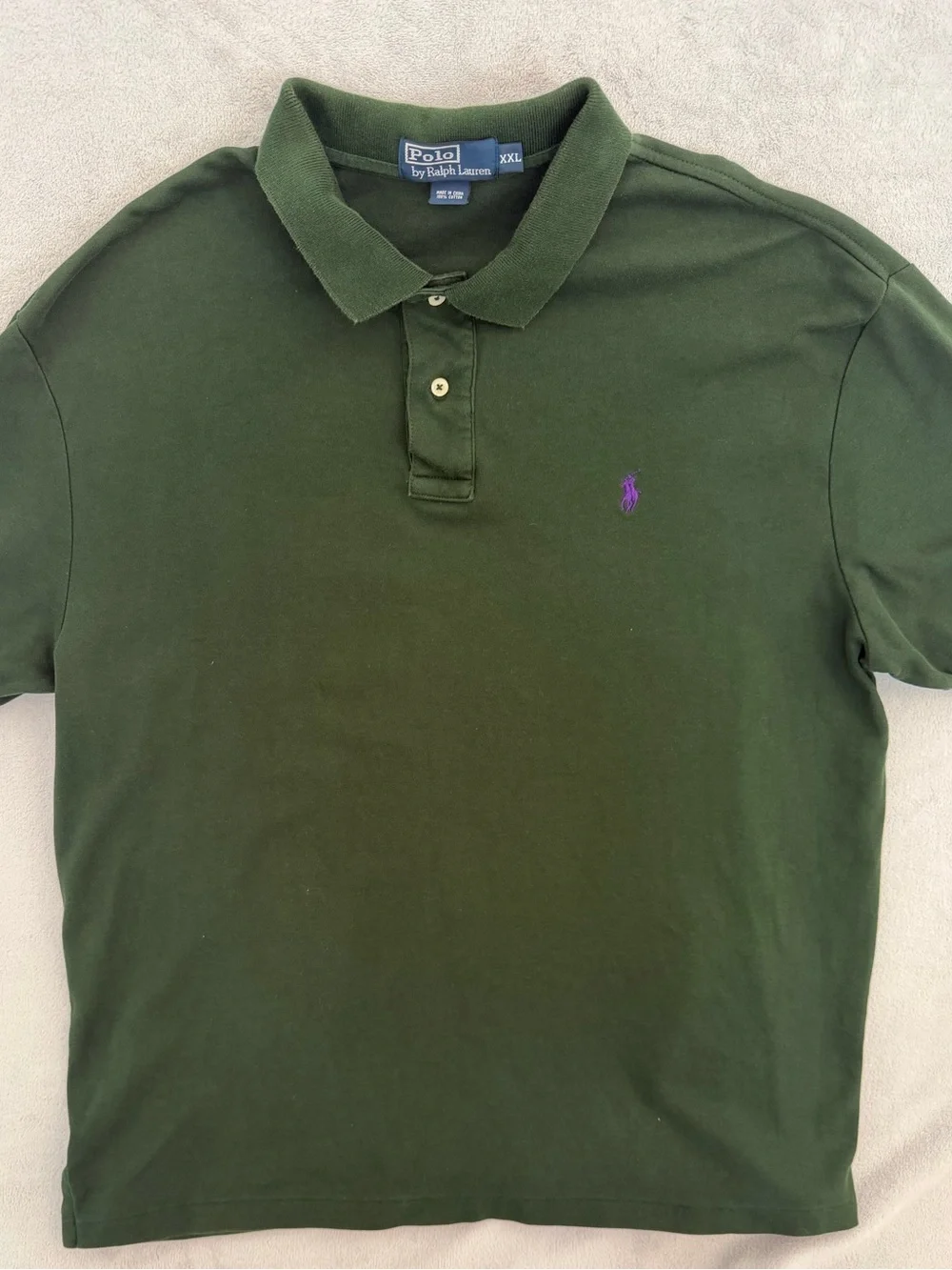 Polo by Ralph Lauren Green Polo with Purple Pony